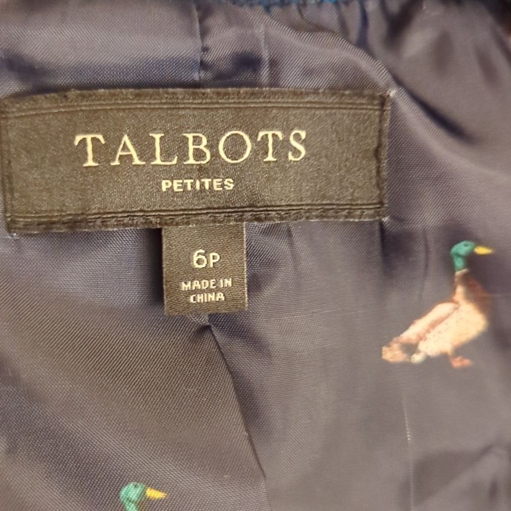 Talbot'sāplaidāwoolājacketāsizeā6āpetiteā - Picture 4 of 7